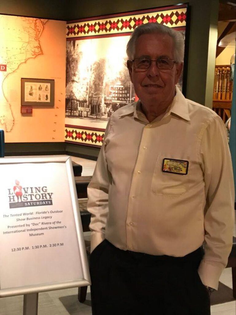 alt=Doc Rivera Carnival Historian