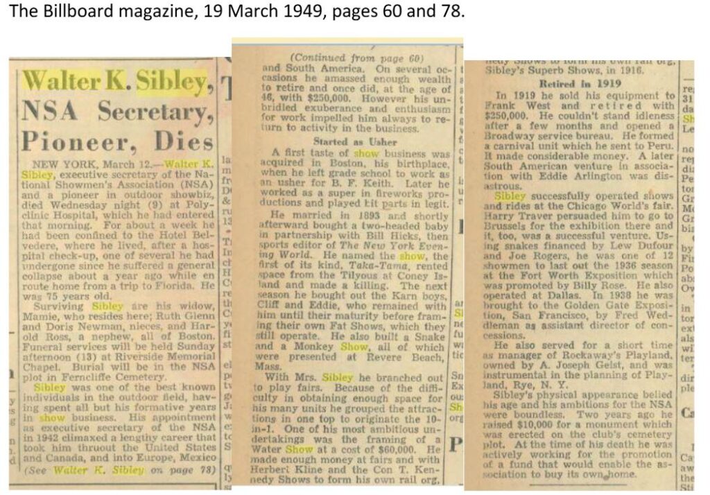 alt-Billboard Obituary Walter K. Sibley