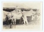 Dave Costello - Irene Mongomery, riders...clown- Walter Goonenough. On the Hagenbeck-Wallace 1920.jpg