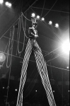 Barrie Yelding Sloan, one of the greatest stilt walkers of all time. 1960's