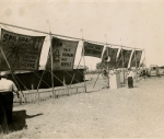 Doc Capell side show( Doc in front of ticket box)...1939.jpg