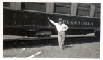Hennis Bro.s Shows 1930's car Pensacola. Unidentified person..jpg