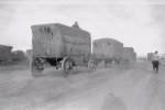 1930's Ringling Bros. Circus Animal Cages On Their Way To The Lot