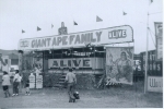 Ape Show on the Strates midway..1960's.JPG