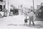 Backend on the Cetlin Wilson Shows midway...1952