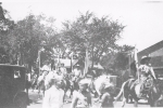 Cowboys in the street parade. 101 Wild West Shows...1920's.JPG