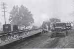 Johnny J Jones..1947. Caterpillar wagon off the runs..JPG