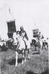 Tom Mix Circus on parade...1930's.JPG