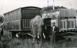An 1899 traveling side show.
