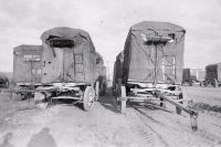 Waiting to get to the lot...R B B B...1930's.JPG