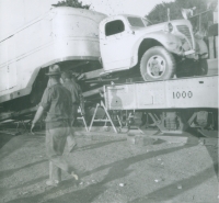Truck on the runs..Worlds Finest Shows..1950's.JPG