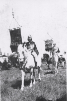 Tom Mix Circus on parade...1930's.JPG