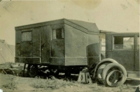 The house trailer, also known as a caravan, was built by JE Henry and his sons. It is believed to be the first house trailer ever built..jpg
