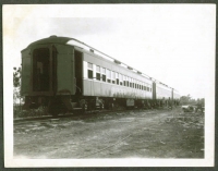 Sparks train on the siding..1946.JPG