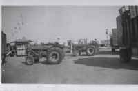 Spotting the wagons on the Clyde Beatty lot...1949.JPG
