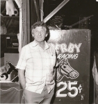Ray Leefe and his Derby in California.JPG
