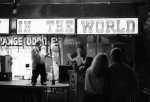 'Little Pete' eats fire on a bally stage.....1990's