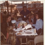 Thanksgiving dinner on a lot in the middle of East L.A. California. 1970's.jpg