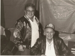 Wolfe Pederson(R) and Angelo Giambria (L)( Wolf was anElectrician on the West Coast shows ..JPG