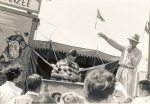 Kelly Swim on tickets withTed LaVelda on mike.jpg