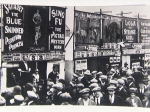 Side shows on a European midway. 1930's